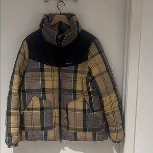 Barbour RARE  Plaid Tartan Puffer Jacket